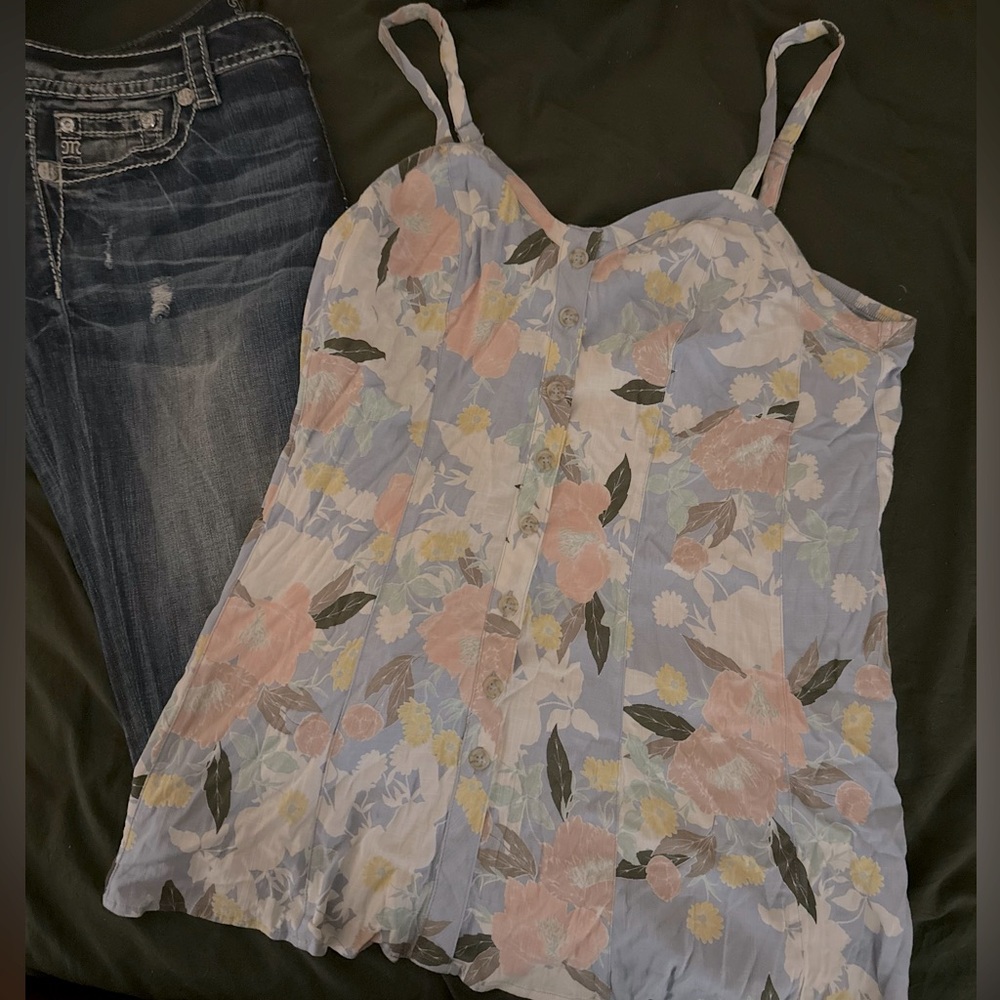 NWT Size 0 Torrid Linen Fit and Flare Tank